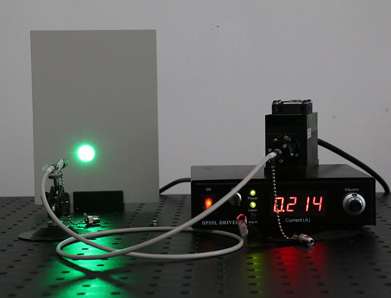 525nm 1300mW Fiber Coupled Laser Green Lab Laser CW/Modulation